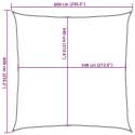 VidaXL Żagiel przeciwsłoneczny, 160 g/m², ciemnozielony, 6x6 m, HDPE