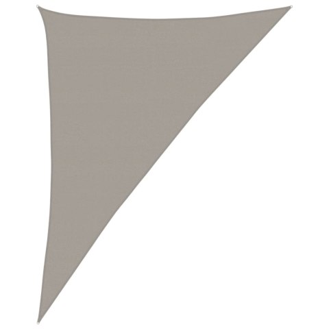 VidaXL Żagiel przeciwsłoneczny, 160 g/m², jasnoszary, 4x5x6,8 m, HDPE