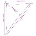 VidaXL Żagiel przeciwsłoneczny, 160 g/m², jasnoszary, 4x5x6,8 m, HDPE