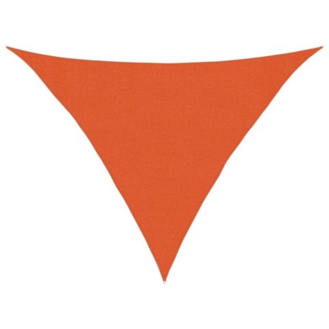VidaXL Żagiel przeciwsłoneczny, 160 g/m², pomarańcz, 3x3x4,2 m, HDPE