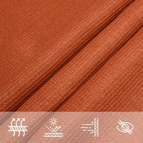 VidaXL Żagiel przeciwsłoneczny, 160 g/m², pomarańcz, 3x3x4,2 m, HDPE