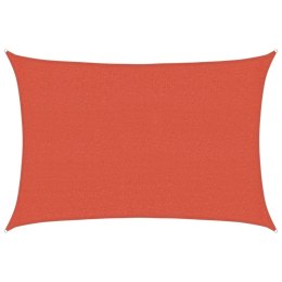 VidaXL Żagiel przeciwsłoneczny, 160 g/m², terakotowy, 2,5x3,5 m, HDPE