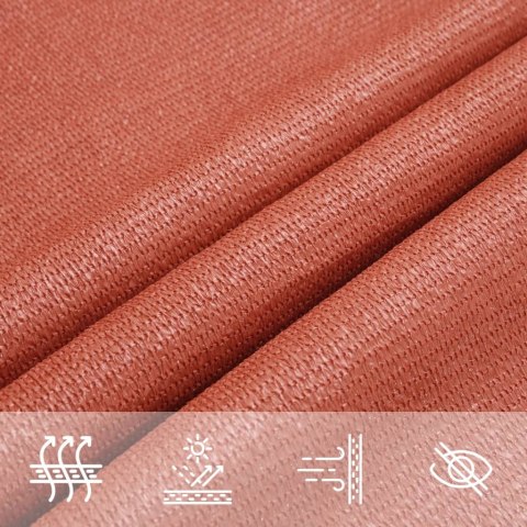 VidaXL Żagiel przeciwsłoneczny, 160 g/m², terakotowy, 2,5x3,5 m, HDPE