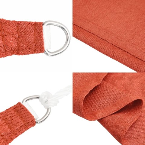 VidaXL Żagiel przeciwsłoneczny, 160 g/m², terakotowy, 2,5x4,5 m, HDPE