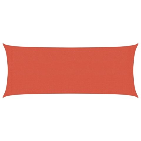 VidaXL Żagiel przeciwsłoneczny, 160 g/m², terakotowy, 2x5 m, HDPE