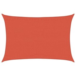 VidaXL Żagiel przeciwsłoneczny, 160 g/m², terakotowy, 3,5x4,5 m, HDPE