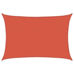 VidaXL Żagiel przeciwsłoneczny, 160 g/m², terakotowy, 5x7 m, HDPE