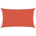VidaXL Żagiel przeciwsłoneczny, 160 g/m², terakotowy, 5x8 m, HDPE