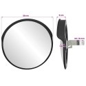 WYPUKŁE LUSTRO DROGOWE 30CM CZARNE