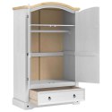 VidaXL Garderoba Corona Biały 101 x 52 x 170 cm Lite drewno sosnowe