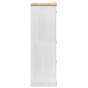 VidaXL Garderoba Corona Biały 101 x 52 x 170 cm Lite drewno sosnowe