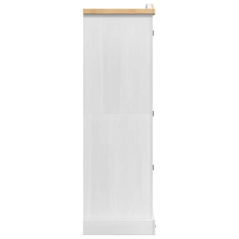 VidaXL Garderoba Corona Biały 101 x 52 x 170 cm Lite drewno sosnowe