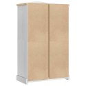 VidaXL Garderoba Corona Biały 101 x 52 x 170 cm Lite drewno sosnowe
