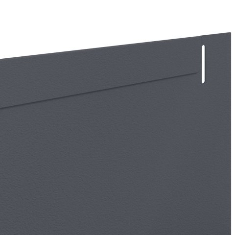VidaXL Krawężnik do trawnika 10 szt. 102 x 10 x 4 cm Stal antracytowy