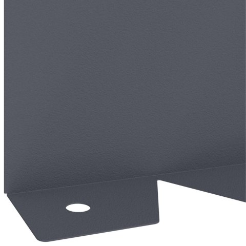 VidaXL Krawężnik do trawnika 10 szt. 102 x 10 x 4 cm Stal antracytowy