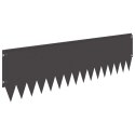 VidaXL Krawężnik do trawnika 10 szt. 103 x 30 cm Stal Czarny