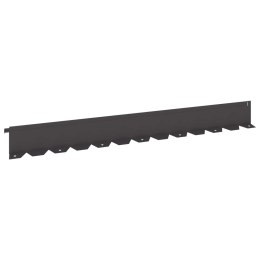 VidaXL Krawężnik do trawnika 30 szt. 102 x 10 x 4 cm Stal Czarny