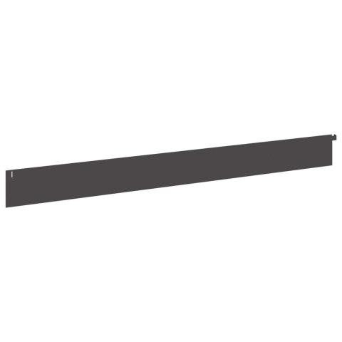 VidaXL Krawężnik do trawnika 30 szt. 102 x 10 x 4 cm Stal Czarny