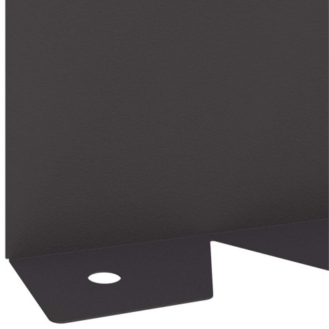 VidaXL Krawężnik do trawnika 30 szt. 102 x 10 x 4 cm Stal Czarny