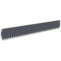 VidaXL Krawężnik do trawnika 30 szt. 103 x 15 cm Stal antracytowy