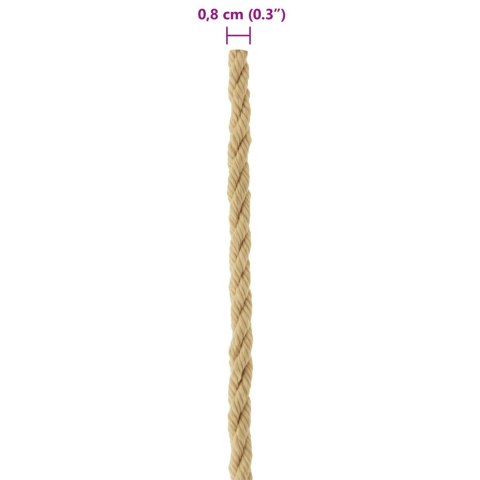 VidaXL Lina do łodzi 0.8 mm 50 m naturalny