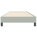 VidaXL Łóżko Box Spring bez materaca Jasnoszary 90x220 cm Aksamit