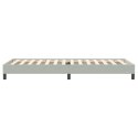 VidaXL Łóżko Box Spring bez materaca Jasnoszary 90x220 cm Aksamit