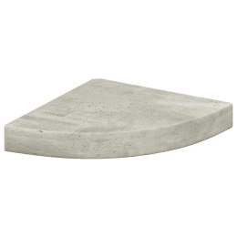 VidaXL Narożna półka ścienna, szarość betonu, 25x25x3,8 cm MDF