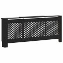 VidaXL Osłona na kaloryfer, MDF, czarna, 205 cm