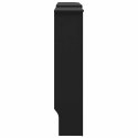 VidaXL Osłona na kaloryfer, MDF, czarna, 205 cm