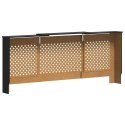 VidaXL Osłona na kaloryfer, MDF, czarna, 205 cm