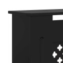 VidaXL Osłona na kaloryfer, MDF, czarna, 205 cm