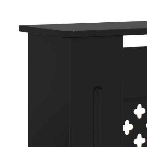 VidaXL Osłona na kaloryfer, MDF, czarna, 205 cm