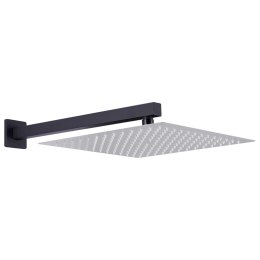 VidaXL Ramię do deszczownicy, kwadratowe, stal 201, czarne, 30 cm