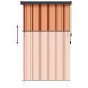 VidaXL Roleta Wielokolorowe 120 x 250 cm Materiał i Aluminium