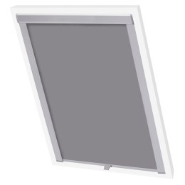 VidaXL Roleta zaciemniająca, szara, SK06, GGL i GGU