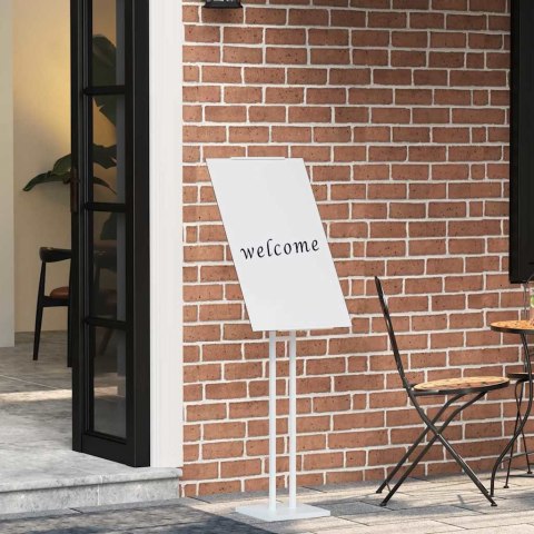 VidaXL Stoiska na targi Biały 26,5 x 26,5 x 150 cm Stal
