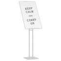 VidaXL Stoiska na targi Biały 26,5 x 26,5 x 150 cm Stal