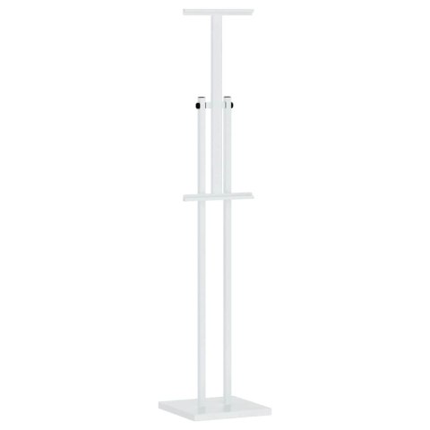 VidaXL Stoiska na targi Biały 26,5 x 26,5 x 150 cm Stal