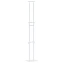 VidaXL Stoiska na targi Biały 30 x 23,5 x 210 cm Stal