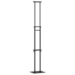 VidaXL Stoiska na targi Czarny 30 x 23,5 x 210 cm Stal