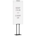 VidaXL Stoiska na targi Czarny 30 x 23,5 x 210 cm Stal