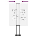 VidaXL Stoiska na targi Czarny 30 x 23,5 x 210 cm Stal