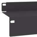 VidaXL Krawężnik do trawnika 10 szt. 100 x 10 x 8 cm Stal Czarny