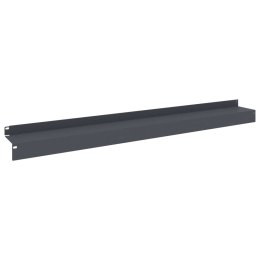 VidaXL Krawężnik do trawnika 10 szt. 100 x 10 x 8 cm Stal antracytowy