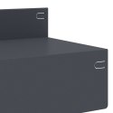 VidaXL Krawężnik do trawnika 10 szt. 100 x 10 x 8 cm Stal antracytowy