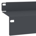VidaXL Krawężnik do trawnika 10 szt. 100 x 10 x 8 cm Stal antracytowy