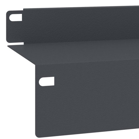 VidaXL Krawężnik do trawnika 10 szt. 100 x 10 x 8 cm Stal antracytowy