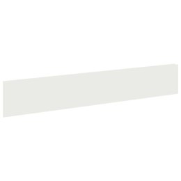 VidaXL Krawężnik do trawnika 10 szt. 100 x 18 cm Stal Biały