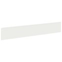 VidaXL Krawężnik do trawnika 10 szt. 100 x 18 cm Stal Biały